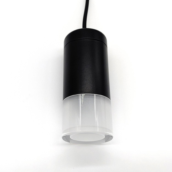 Wisząca lampa do salonu Linea ST-XT037-2P Step na listwie tuba czarna
