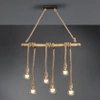 Lampa wisząca nad stół Wilma R30130626 RL Light sznurek brązowa