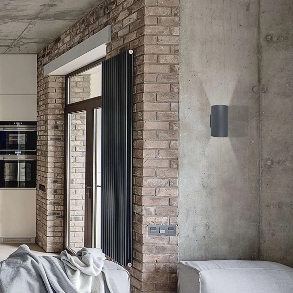 Kinkiet LAMPA ścienna TUBE 9318 Nowodvorski metalowa OPRAWA tuba grafitowa