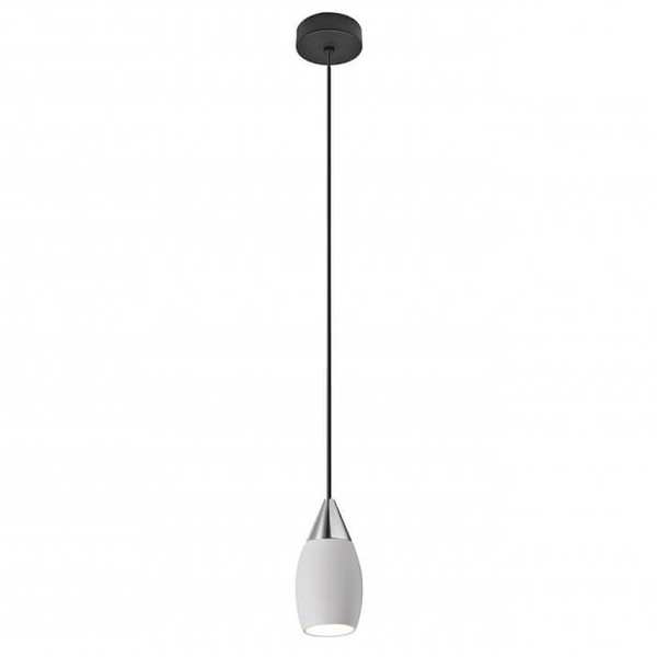 Metalowa lampa wisząca TENTOR AZ3086+AZ3100 LED 7W 3000K czarny chrom biały