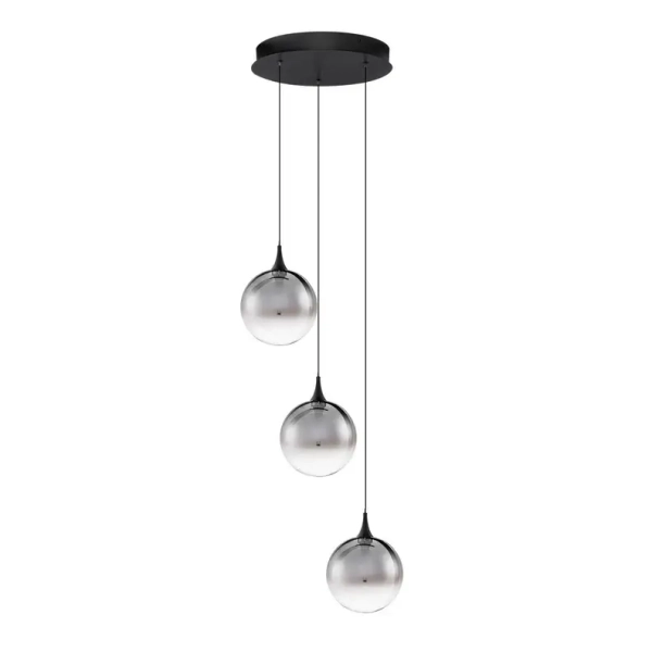 Potrójna lampa wisząca LURVELA LE45129 LED 15W 3000K kaskada szara