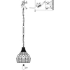 Wisząca LAMPA loftowa HALIA 15671H Globo okrągła OPRAWA skandynawski ZWIS metalowy brązowy czarny