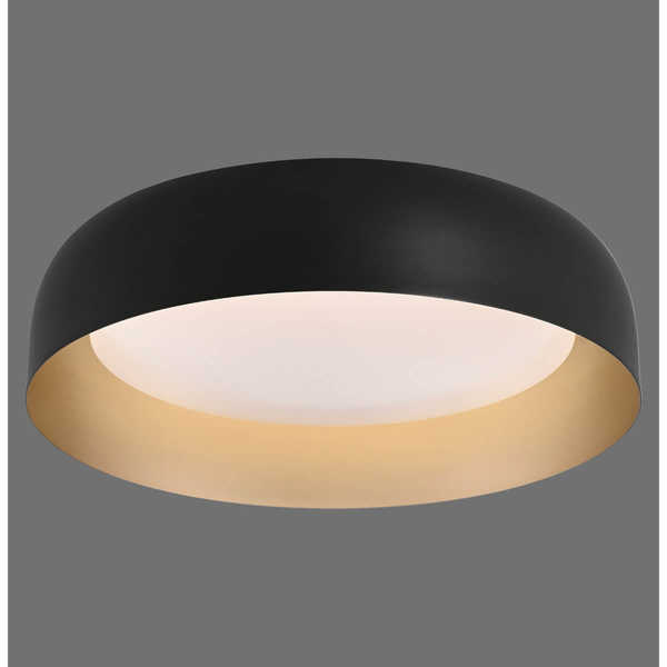 Nasufitowa lampa Osko 14215-18 LED 27,5W 2700-5000K okrągła czarna