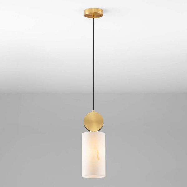 Zwisająca lampa nad stół SAIPINA LE44622 sopel tuba złota biała