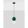 Porcelanowa lampa wisząca kula JORELIA LE45253 LED 6W 3000K zielona biała