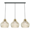 3-płomienna lampa wisząca 137623620583 skandynawska drewno