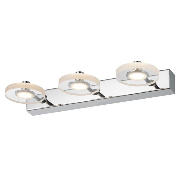 Ledowa lampa ścienna Harmony kinkiet LED 9W 3000K do sypialni chrom
