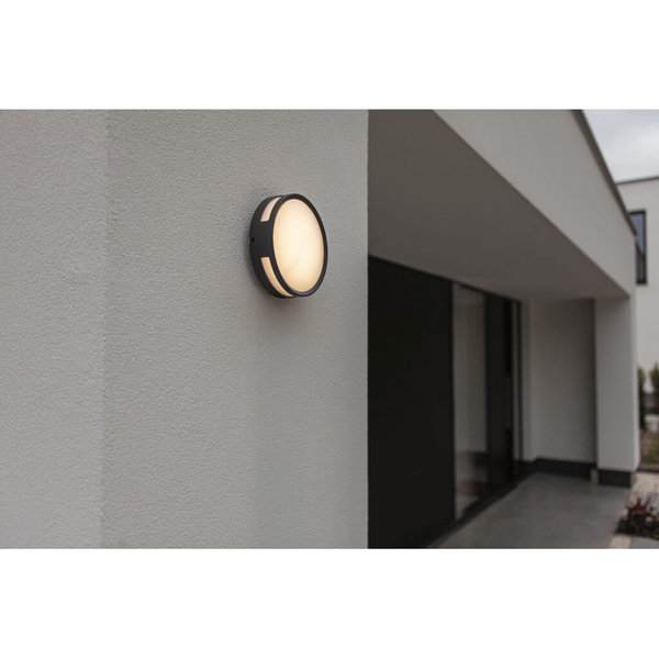 Sufitowa LAMPA plafon ROLA 6382201012 Lutec okrągła OPRAWA metalowy kinkiet LED 13W 3000K zewnętrzny IP54 czarny
