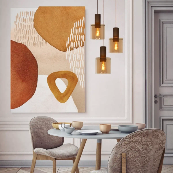 Lampa zwis kaskadowa TOLEDO 74405/13/62 Lucide miedziana bursztynowa