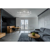 Lampa sufitowa Vida 63160-4 gałązki satyna chrom crystal