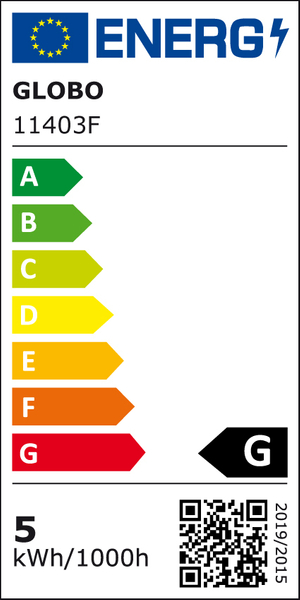 Dekoracyjna ŻARÓWKA industrialna 11403F  Globo LED A60 E27 klasyczna 4W 200lm 230V 2000K biała ciepła
