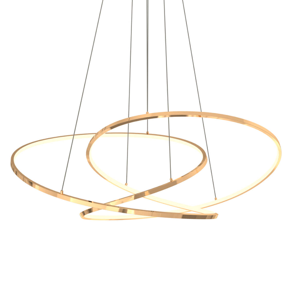 Ledowa Lampa wisząca Cholet MD7360-1A-3GT 56W 3000K nowoczesna złota