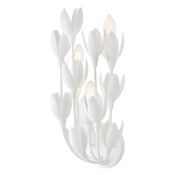 Naścienna lampa do przedpokoju Flora QN-FLORA-3W-WHT kwiaty białe