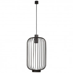 LAMPA wisząca CAGE 6844 Nowodvorski metalowa OPRAWA druciany zwis industrialny czarny