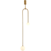 Zwisowa lampa łuk Loop ST-8928S gold Step balls do sypialni loft złoty