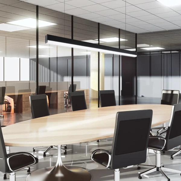 Biurowa lampa wisząca Sigi PL0129-BK Yaskr LED 36W 3000K czarna