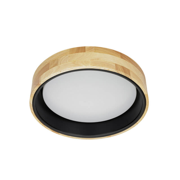 Ekologiczna lampa sufitowa Campelo LED 20W 4000K drewniana