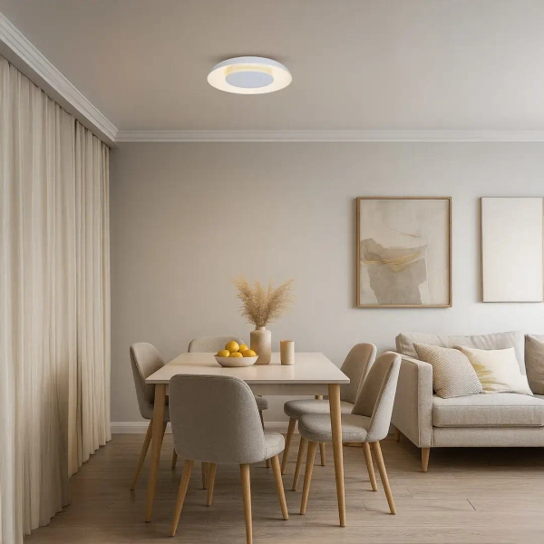 Ledowa lampa sufitowa Piattino ML1810 LED 30W 3000-6000K okrągły biały
