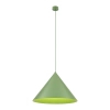 Metalowa lampa wisząca CONO 10888 stożkowa zielony