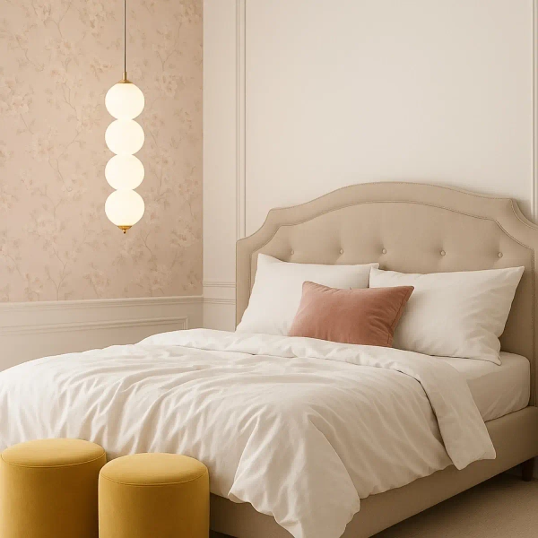 Zwisająca lampa do jadalni Pontti LWKM4 LED 12W 3000K kule złoty