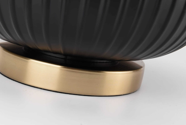 Nocna lampa stojąca Tamiza LP-1515/1T small czarna złota