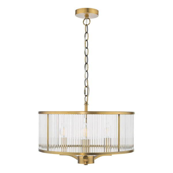Jadalniana lampa wisząca Evelyn EVE0363 szklana brązowy przezroczysty