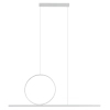 Podłużna lampa wisząca LINEO 11885 LED 39W 3000K ring biały
