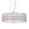 Kryształowa lampa wisząca Verina 76513 Endon LED 5W 3000K okrąg przezroczysty chrom