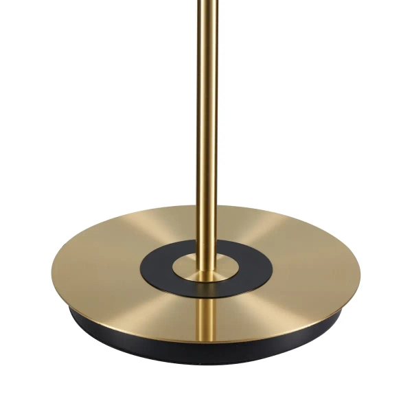 LAMPA podłogowa KKST-MF8872 BLACK okrągła OPRAWA metalowa czarna złota