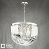 Lampa zwisająca Eltham ELT8638-EH Dar Lighting crystal metalowa nikiel srebrna