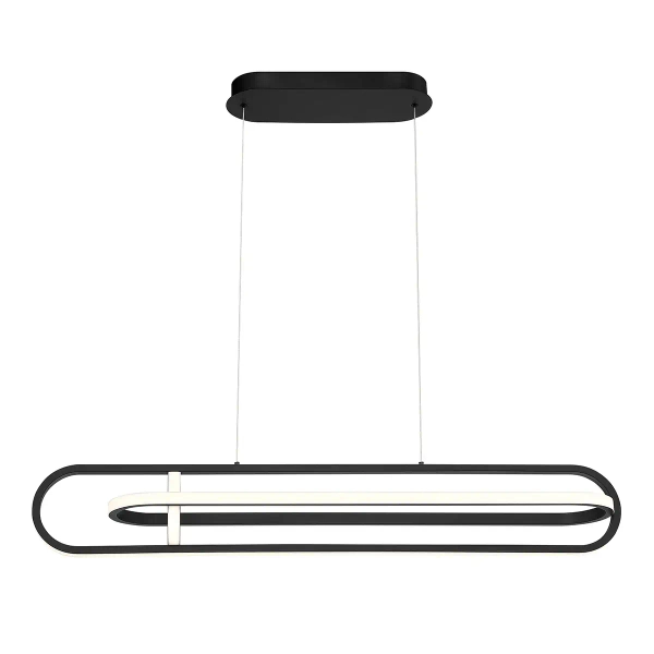 Lampa wisząca nad stół Demark QN-DEMARK-LP-BK LED 58W 3000K owalna czarny