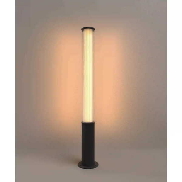 Słupek ogrodowy GARDENIA czarny F0064 LED 25W 3000K IP65 tuba