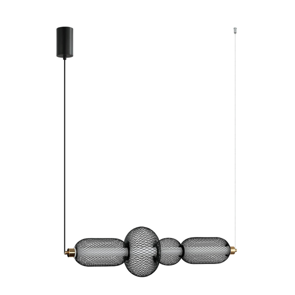 Lampa zawieszana Marco PND-84283-4-BK LED 16W 3000K druciana czarna