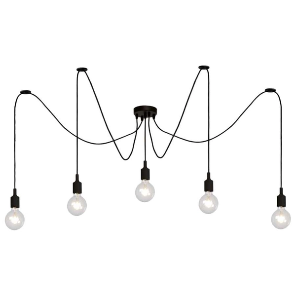Lampa wisząca FIX MULTIPLE 08408/05/30 industrialna pająk czarny