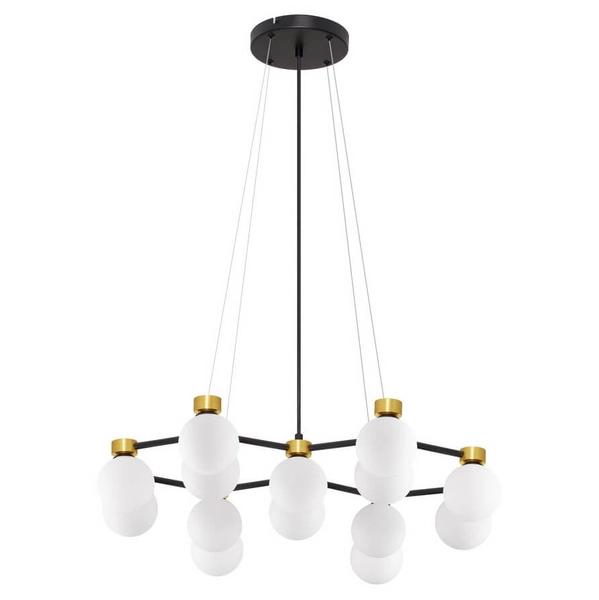 Wisząca lampa molekułowa CAMINOS LE44544 złoty czarny biały