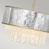 Lampa wisząca półplafon QN-REVERIE-4P-CPG crystal szara złota