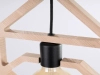 Lampa wisząca CARO SL.1757 drewniana czarna 1xE27 do kuchni