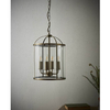 Lampa wisząca Lambeth 69455 Endon szklana kopuła antyczny mosiądz