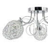 Kryształowa lampa sufitowa 8965/5 8C nad stół chrom