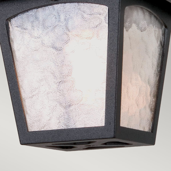 Lampa przysufitowa zewnętrzna York BL6A-BLACK Elstead na balkon czarna