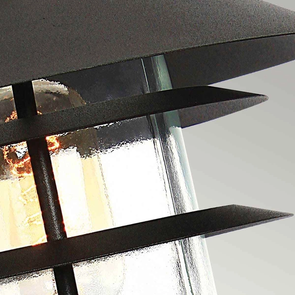 Latarenka stojąca ogrodowa HELSINGOR-PED-BK Elstead niska czarna