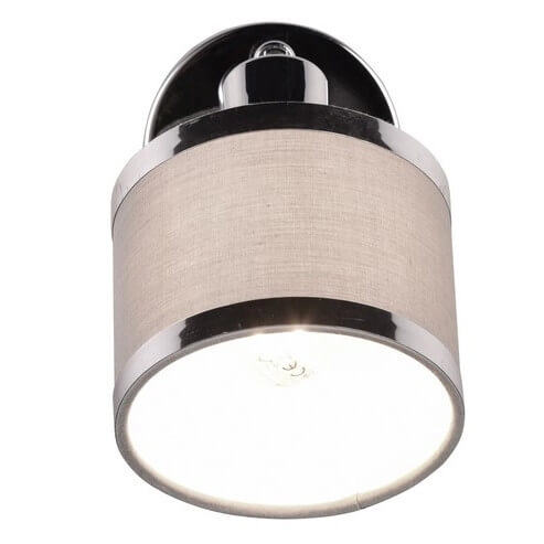 Nowoczesny plafon do sypialni Arosa 812100106 metalowy srebrny chrom