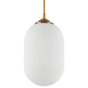 Wisząca LAMPA loftowa ARJONA LE41881 Luces Exclusivas szklana OPRAWA zwis modernistyczny biały mosiądz