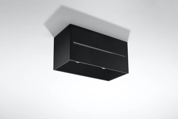 Natynkowa LAMPA sufitowa SL.0384 prostokątna OPRAWA metalowa downlight czarna