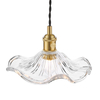 Lampa jadalniana zwis Hadano HAD0140-12 szklana mosiądz przezroczysty