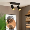 Podwójna lampka sufitowa Mica Spot ML2096 do salonu czarny
