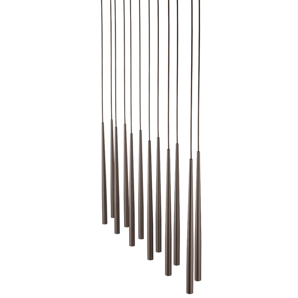 Lampa zwisowa na listwie Piano 10111 tubki do sypialni brązowa