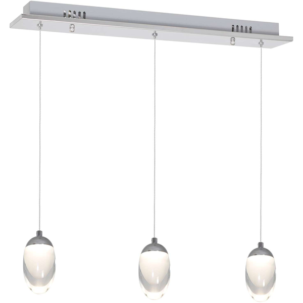 LAMPA wisząca OVO ML428 Milagro zwis OPRAWA listwa sufitowa LED 15W 4000K krople łezki drop chrom białe