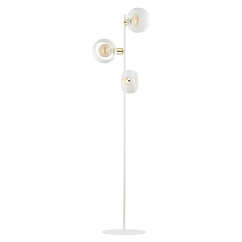 Stojąca lampa kule Cyklop 3046 TK Lighting metalowa biała patyna