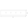 Łączący adapter do łączenia szyn Magnetic MA0025 Maxlight biały